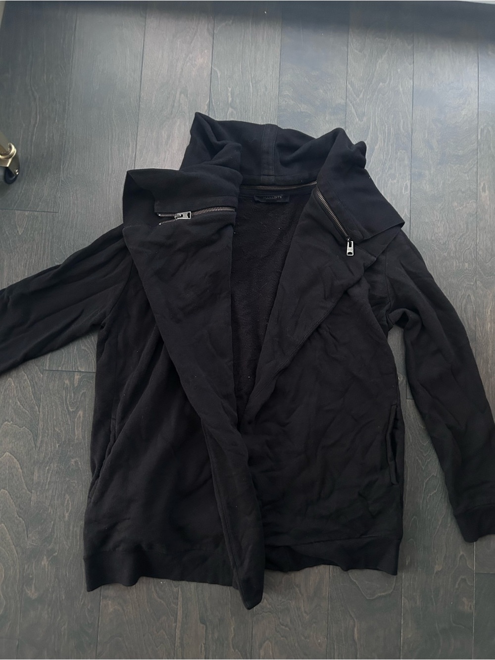 All Saints Black Dahlia Cardigan Size Large